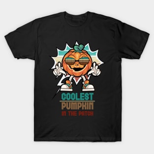 Retro Coolest Pumpkin In The Patch Halloween T-Shirt